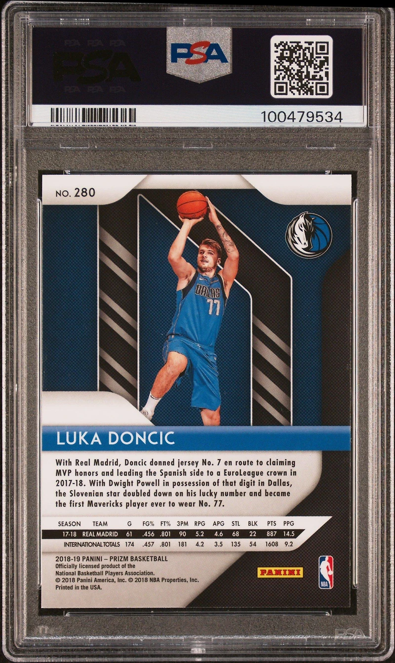 Panini Prizm Luka Doncic PSA