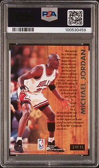 1993 Ultra Famous Nicknames 7 Michael Jordan PSA 8