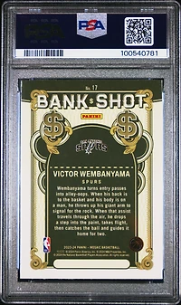 2023 Panini Mosaic Bank Shot 17 Victor Wembanyama PSA 10