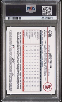 2024 Topps Chrome Rookie Autographs Rajfe Jose Fermin Refractor PSA 9