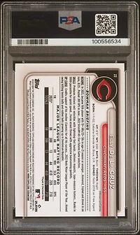 2024 Bowman Mega Box Chrome 22 Elly De La Cruz PSA 10