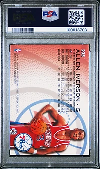 1996 Fleer 235 Allen Iverson PSA 9