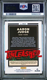 2021 Panini Donruss Optic Unleashed Unl5 Aaron Judge Holo PSA 10