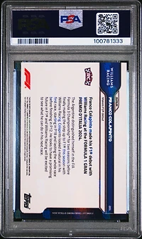 2024 Topps Now Formula 1 51 Franco Colapinto PSA 10