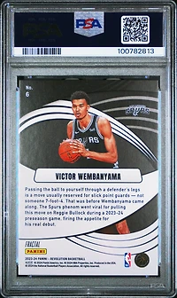 2023 Panini Revolution Supernova 6 Victor Wembanyama Fractal PSA 10