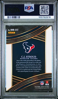 2023 Panini Select Select Numbers Nmbcst Cj Stroud PSA 9