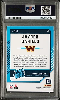 2024 Panini Donruss 389 Jayden Daniels PSA 10