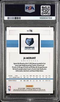 2019 Panini Chronicles Ja Morant PSA