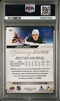 2023 Upper Deck 701 Logan Cooley PSA 9