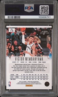2023 Panini Prizm Deca 116 Victor Wembanyama PSA