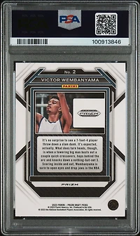 Panini Prizm Draft Picks Victor Wembanyama Purple Wave PSA