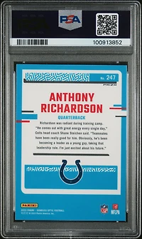 2023 Panini Donruss Optic 247 Anthony Richardson Holo PSA