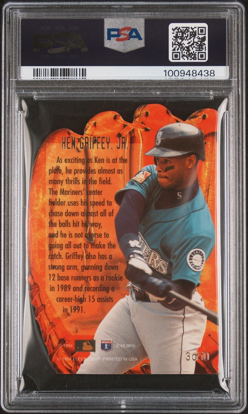 1994 Flair Hot Glove 3 Ken Griffey Jr. PSA 9