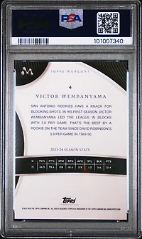 2023 Topps Mercury: Victor Wembanyama 4 Victor Wembanyama PSA 10