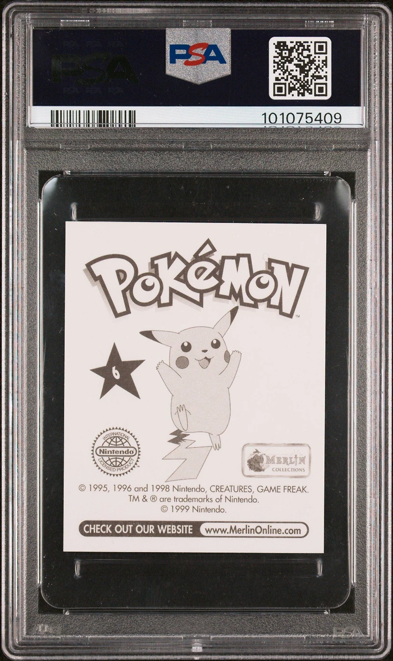 1999 Merlin Pokemon 6 Charizard PSA