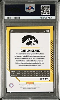 2024 Panini Caitlin Clark Collection Donruss 10 Caitlin Clark Panini PSA 10