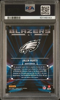 2023 Panini Donruss Optic Blazers 1 Jalen Hurts PSA 10