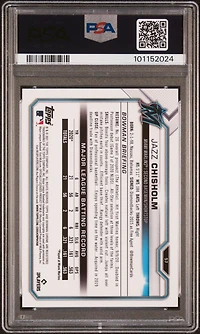 2021 Bowman Chrome 57 Jazz Chisholm Green Refractor PSA 10