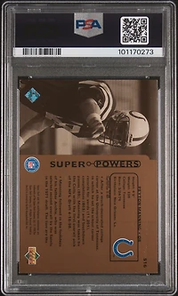 1998 Upper Deck Super Powers S16 Peyton Manning PSA 8
