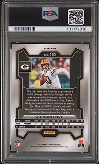 2023 Panini Prizm 110 Jordan Love Red/white/blue Prizm PSA 10