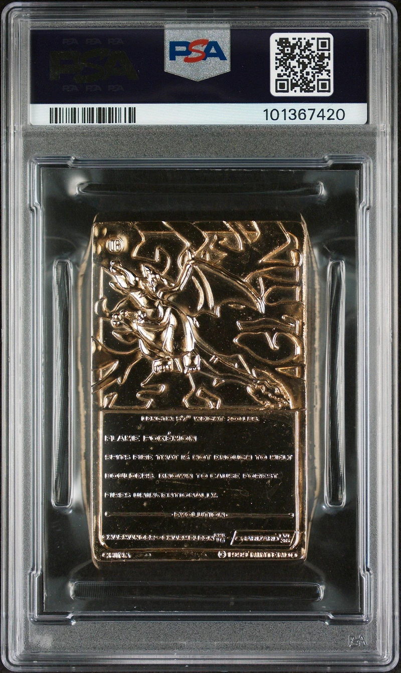 1999 Burger King Pokemon Gold Cards Charizard PSA 8