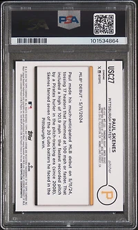 2024 Topps Chrome Update Usc27 Paul Skenes PSA 10