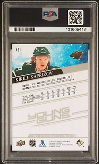2020 Upper Deck 451 Kirill Kaprizov PSA