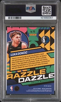 2023 Panini Mosaic Razzle Dazzle 15 Luka Doncic PSA