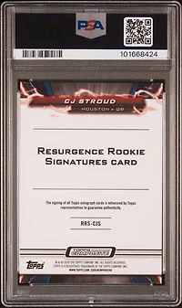 2023 Topps Composite Resurgence Rookie Signatures Cjs Cj Stroud PSA 10