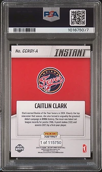 2024 Panini Instant Wnba Rookie Of The Year A Caitlin Clark PSA
