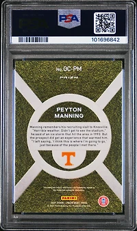 2021 Panini Prizm Draft Picks On Campus Ocpm Peyton Manning PSA 10