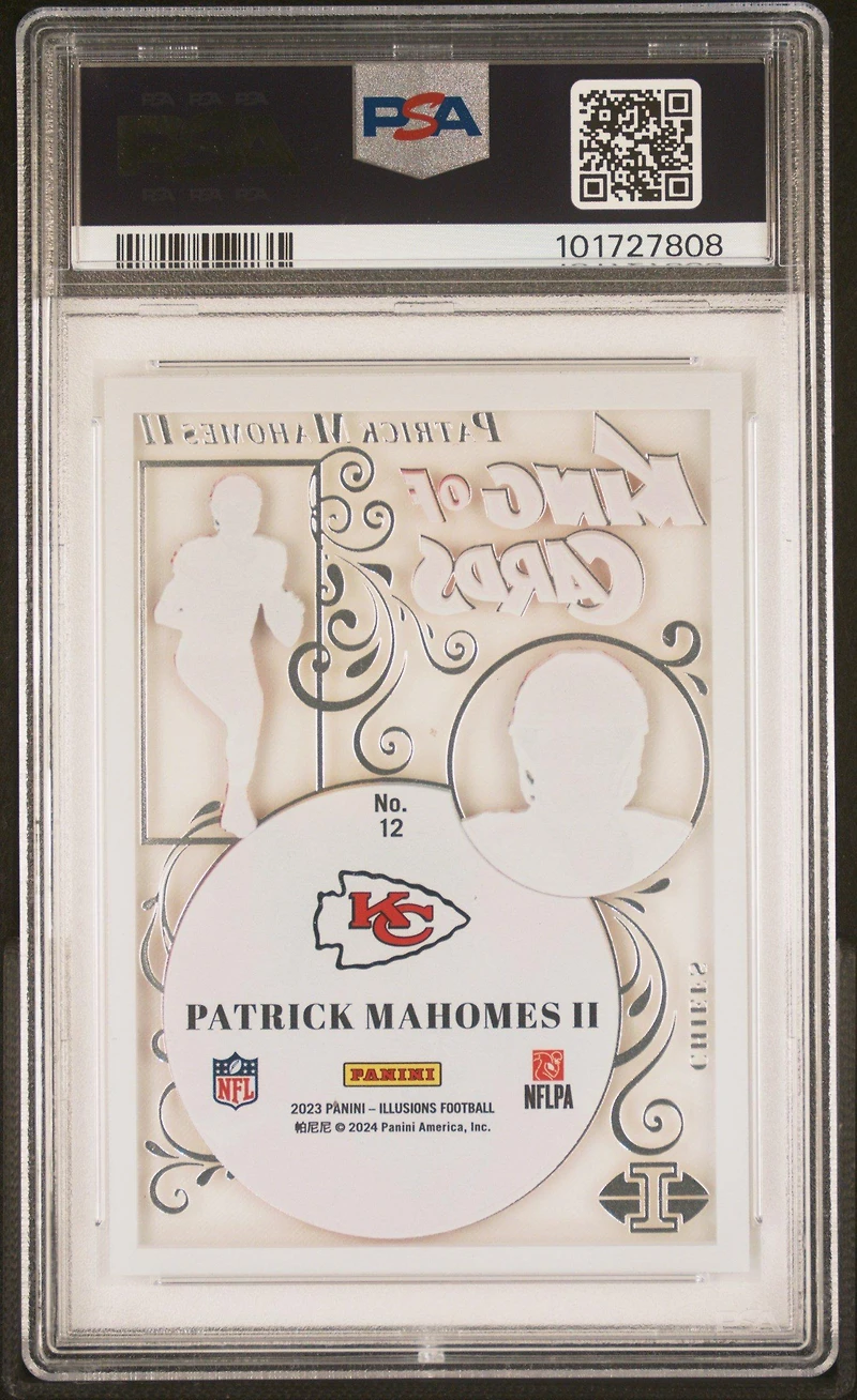 2023 Panini Illusions King Of Cards 12 Patrick Mahomes Ii PSA