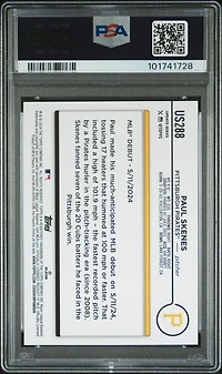 2024 Topps Update Us288 Paul Skenes PSA