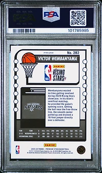 2023 Panini Hoops Premium Stock Victor Wembanyama Ice Prizm PSA