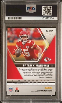 2020 Panini Mosaic 297 Patrick Mahomes Ii Reactive Gold PSA 10