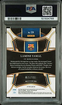 2023-24 Panini Select Fifa 124 Lamine Yamal Pink Mojo PSA 10