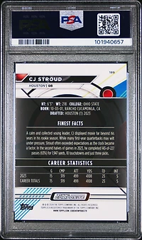2023 Topps Composite 189 Cj Stroud PSA