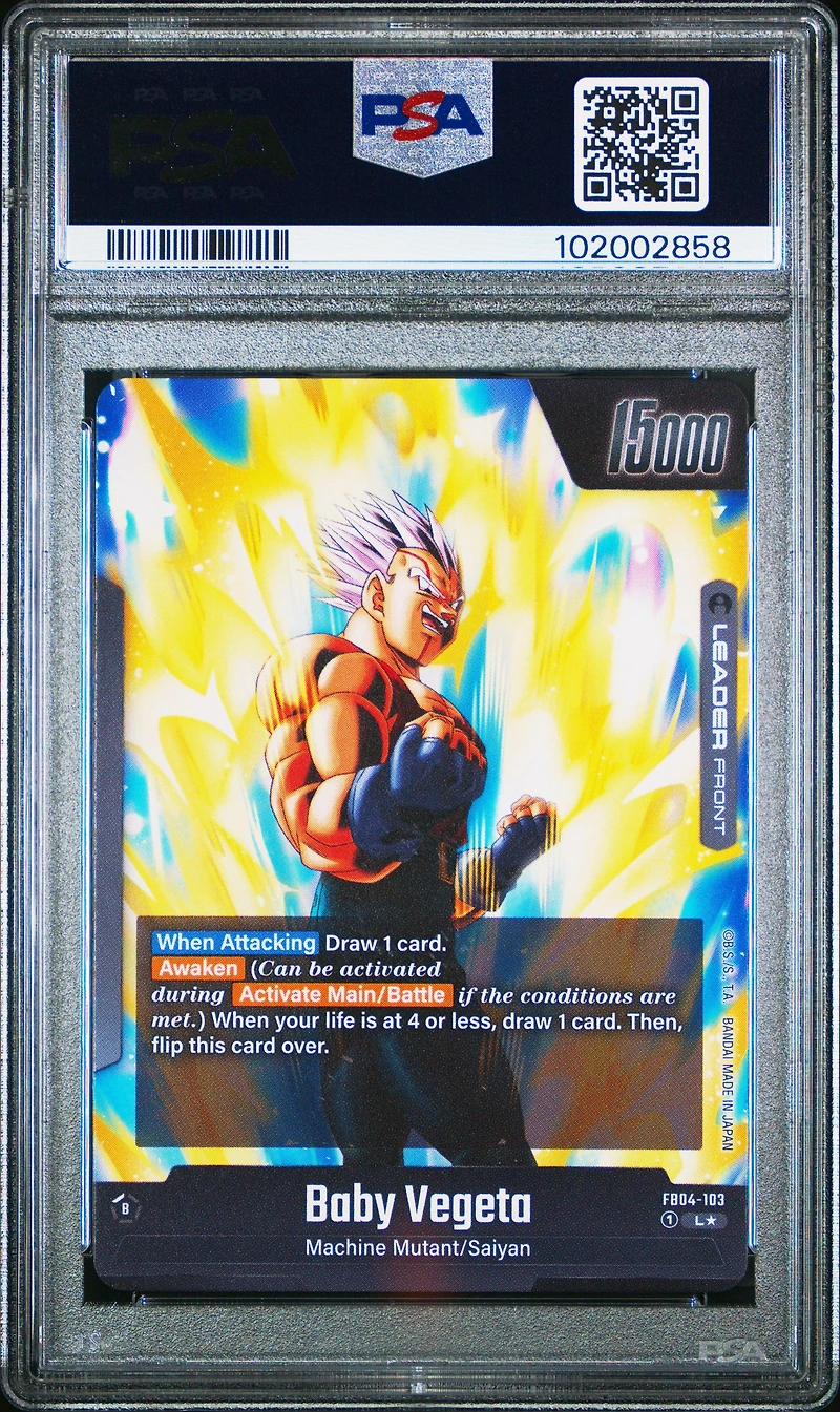 2024 Dragon Ball Super Card Game Fusion World Ultra Limit Fb04-103 Baby Vegeta/super Baby 2 Alternate Art PSA 10