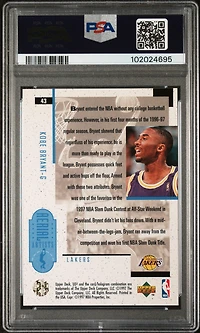 1996 Ud3 43 Kobe Bryant PSA