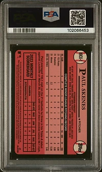 2024 Topps Chrome Update 1989 Topps Baseball 1 Paul Skenes PSA 9