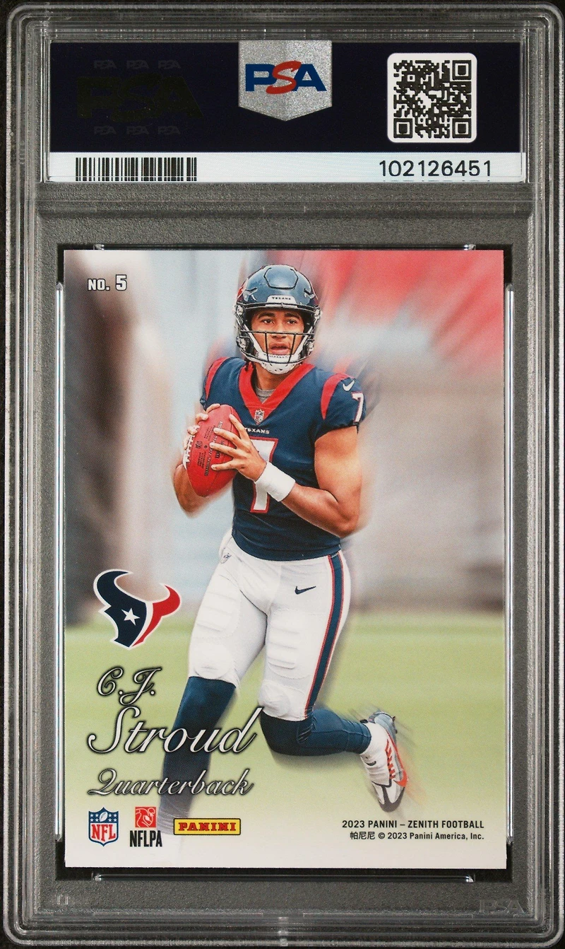 2023 Panini Zenith 1994 Pacific 5 Cj Stroud PSA 10