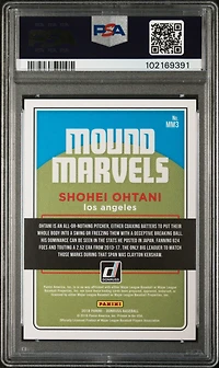 2018 Panini Donruss Mound Marvels Mm3 Shohei Ohtani Crystals PSA 10