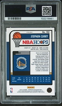2023 Panini Hoops Premium Stock 192 Stephen Curry Premium PSA 10