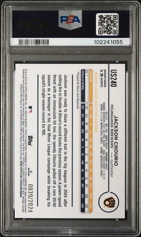 2024 Topps Update Us240 Jackson Chourio Gold PSA