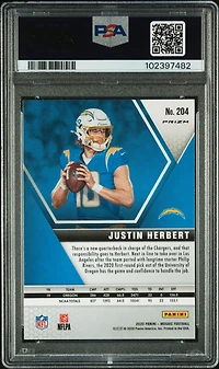 2020 Panini Mosaic Justin Herbert Mosaic PSA