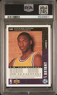 1996 Collector's Choice Lakers Team Set La2 Kobe Bryant PSA 10