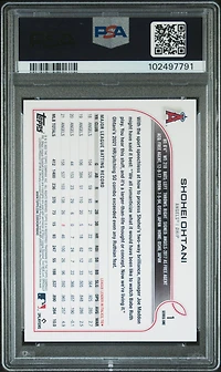 2022 Topps 1 Shohei Ohtani PSA