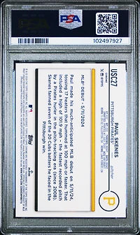 2024 Topps Chrome Update Usc27 Paul Skenes X-fractor PSA