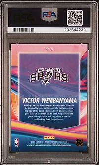2023 Panini Hoops Premium Stock Anti Gravity 5 Victor Wembanyama PSA 10