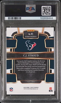2023 Panini Select 41 Cj Stroud PSA 10